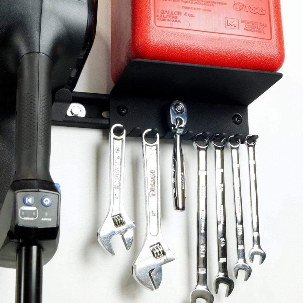 Tool Organizer with Gas Can Storage